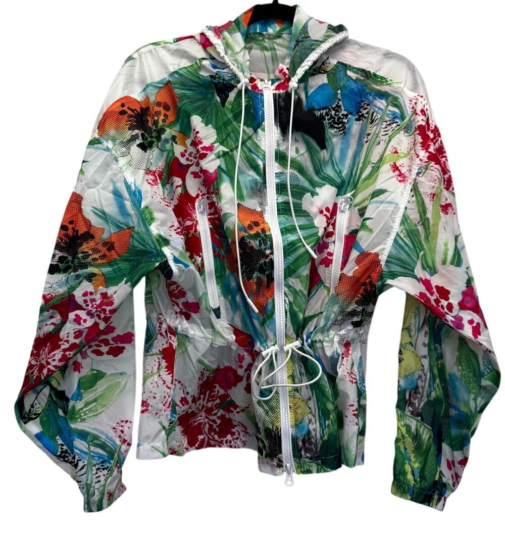 Anatomie August Botanical Hooded Windbreaker Lightweight Jacket Med